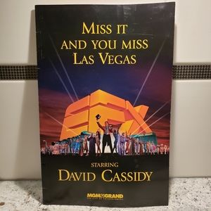 David Cassidy MGM GRAND EFX  show program.